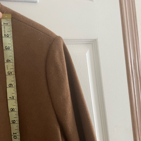 Lauren Ralph Women’s Tab Front Wool Blend Long Camel Coat Size 16 NWT MSRP $345 - Picture 6 of 9